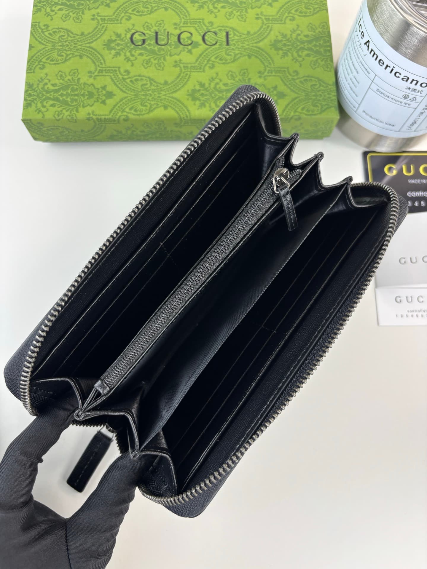 Gucci Black Wallet 428736