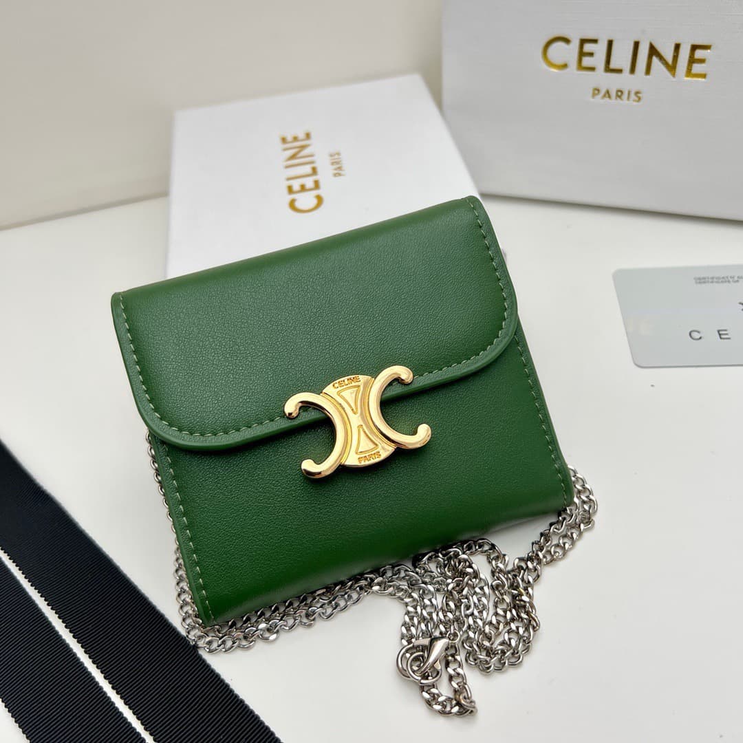 Celine Green Wallet