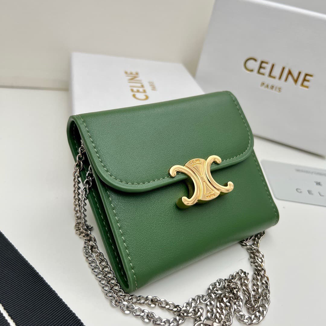 Celine Green Wallet