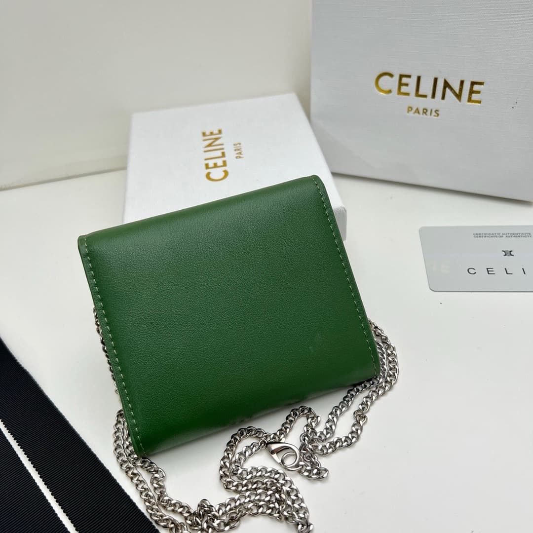 Celine Green Wallet