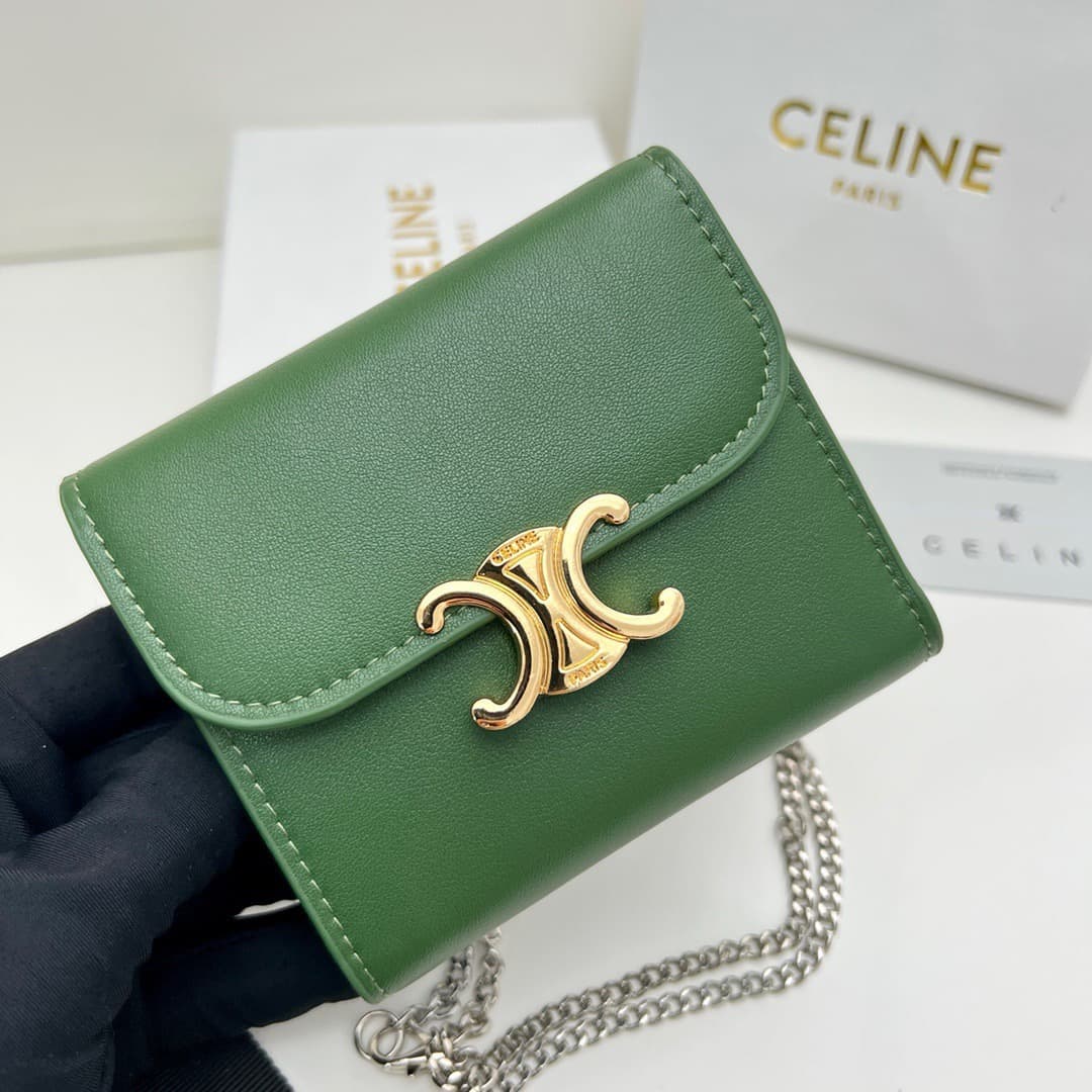 Celine Green Wallet