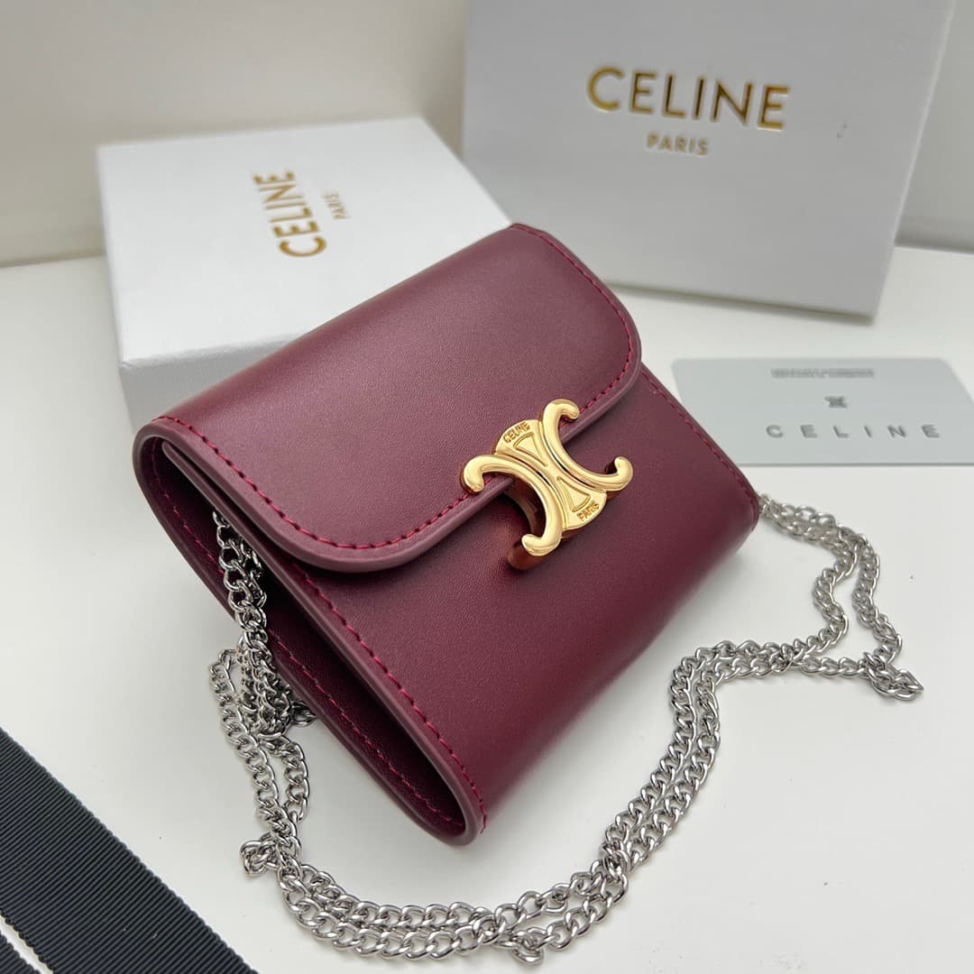 Celine Red Wallet