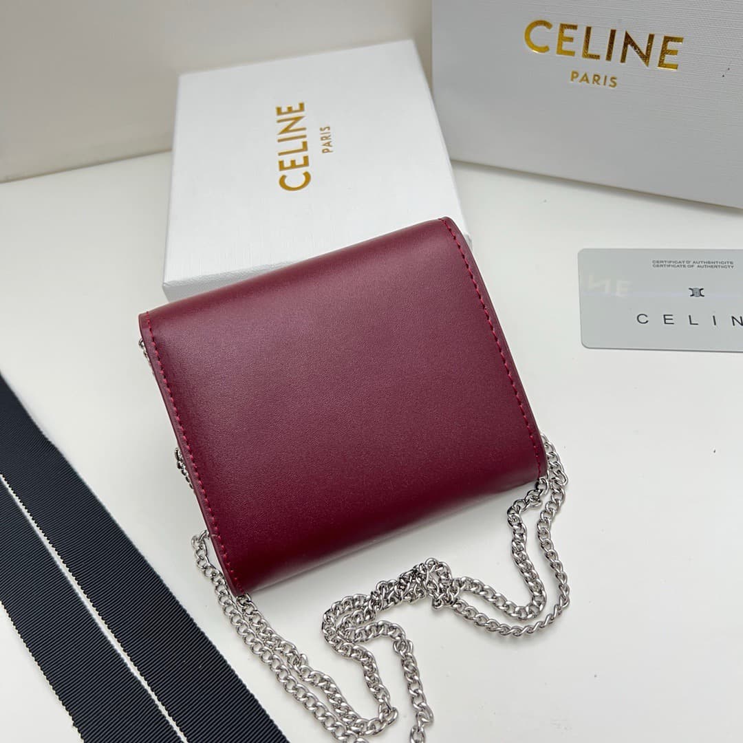 Celine Red Wallet