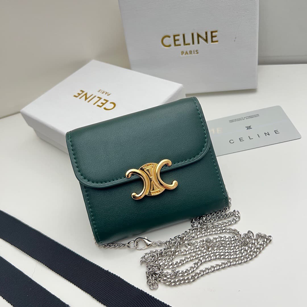 Celine Green Wallet
