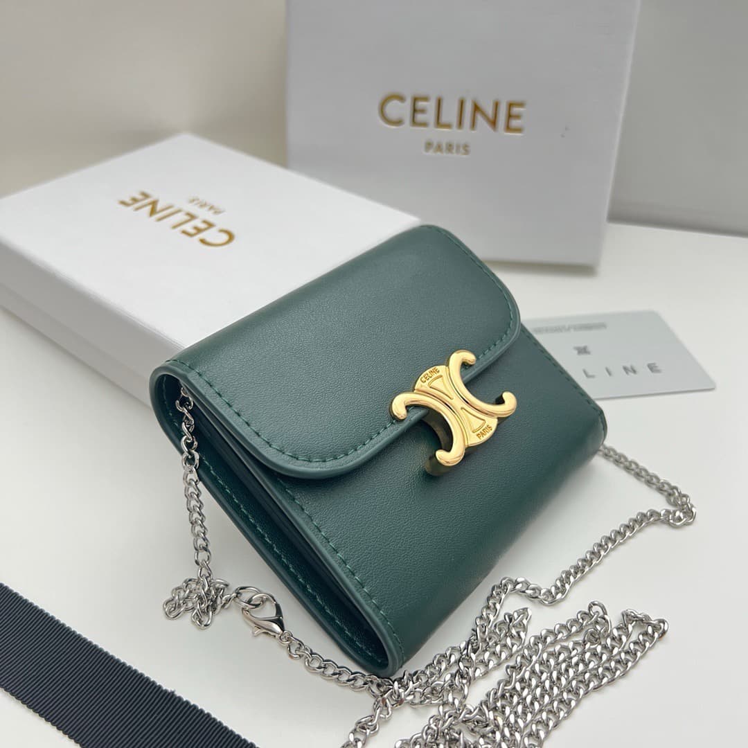Celine Green Wallet