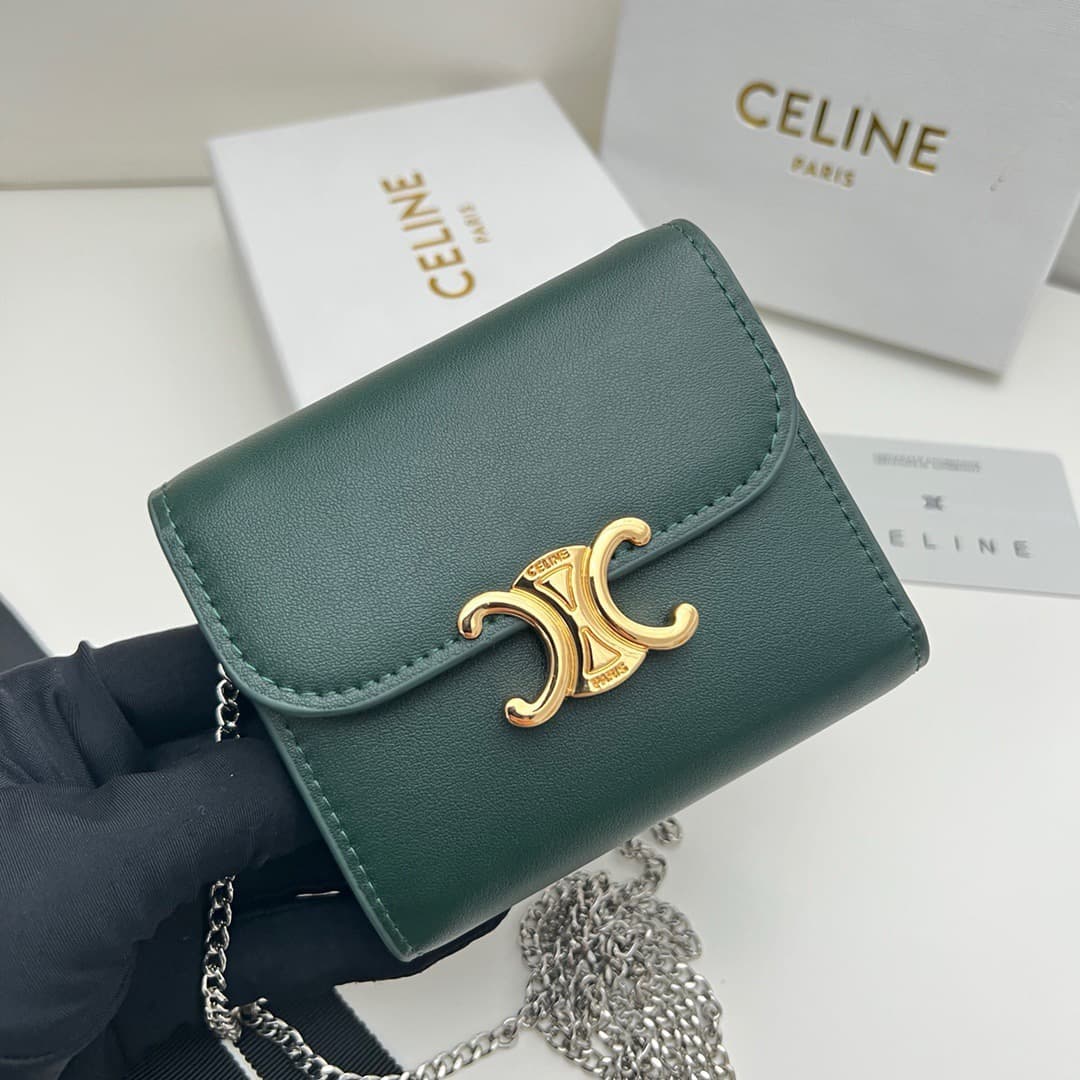 Celine Green Wallet