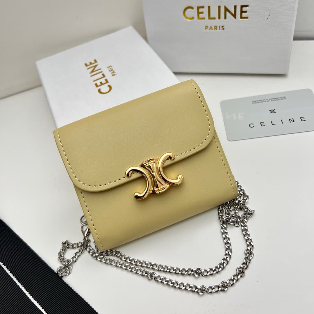 Celine Yellow Wallet