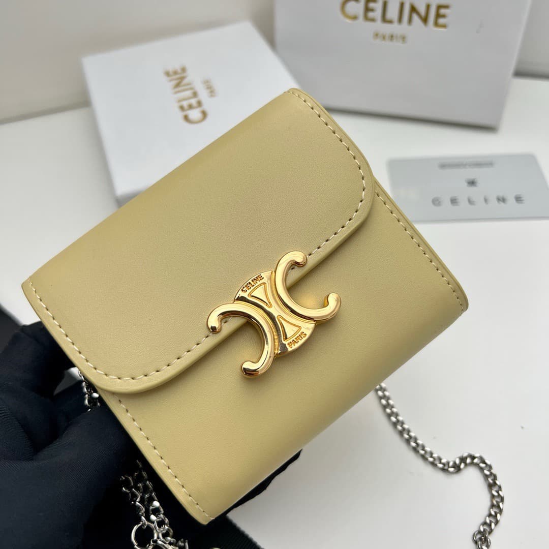 Celine Yellow Wallet