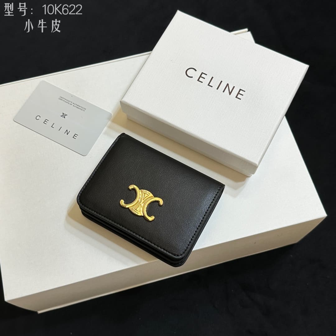 Celine Gold Mini Wallet 10K622