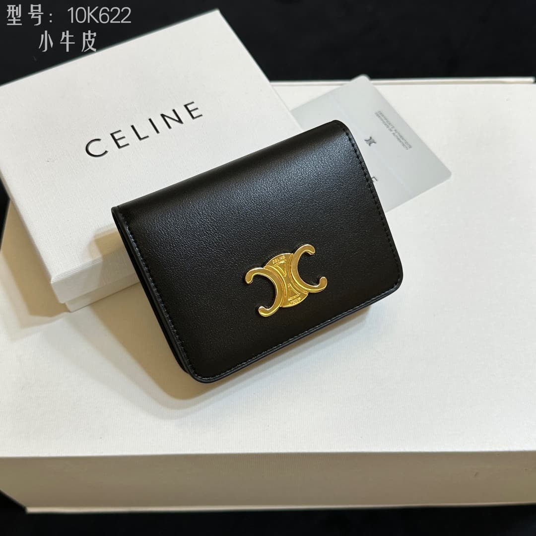 Celine Gold Mini Wallet 10K622
