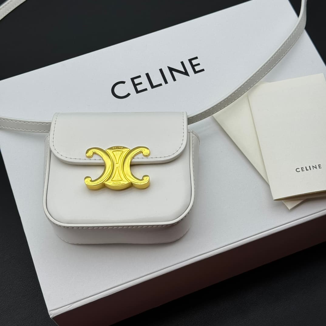 Celine White Mini Crossbody Bag 101513