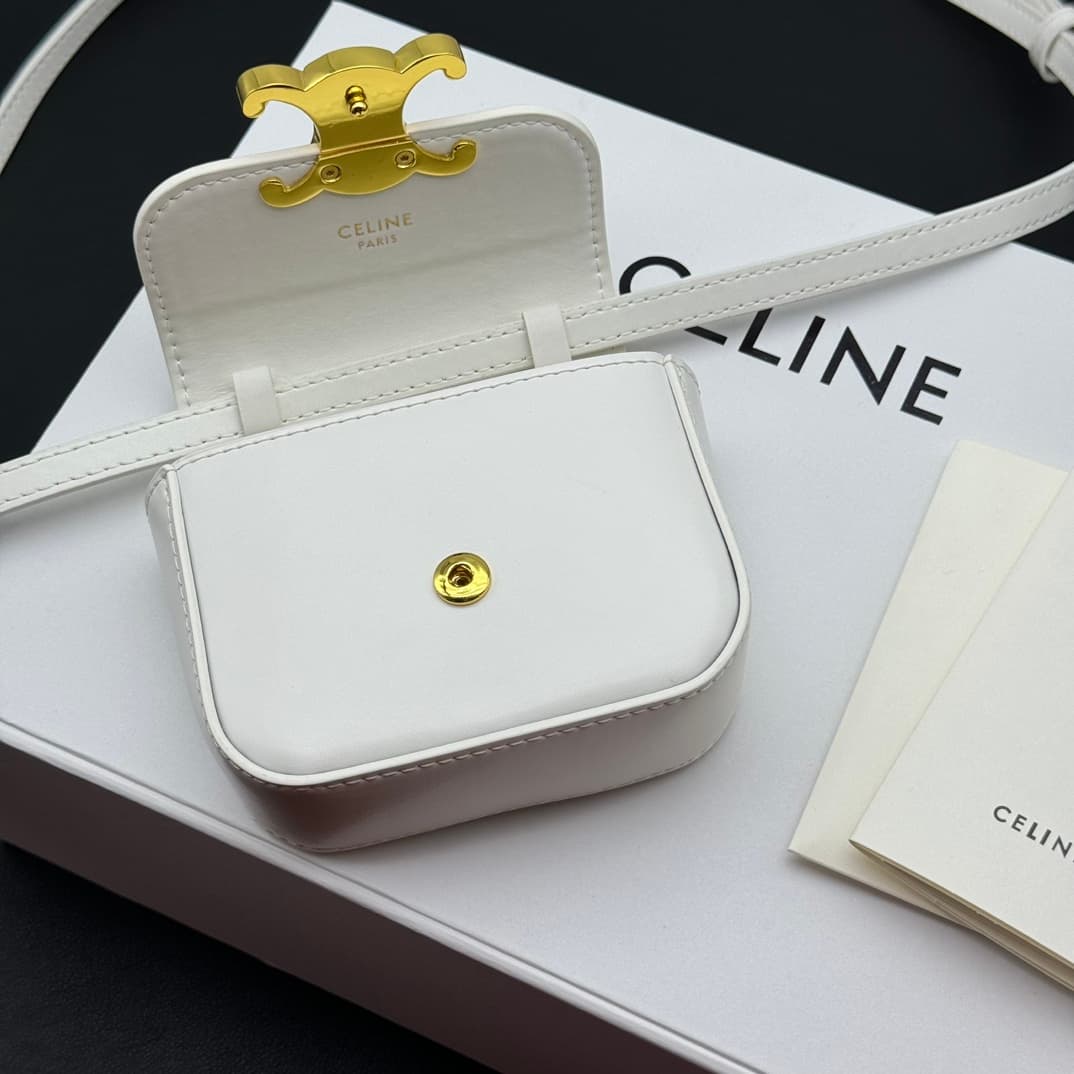 Celine White Mini Crossbody Bag 101513