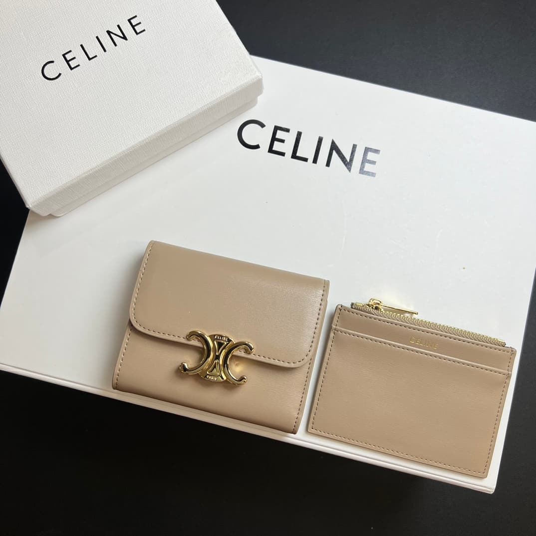 Celine Grey Wallet 10l653DS3