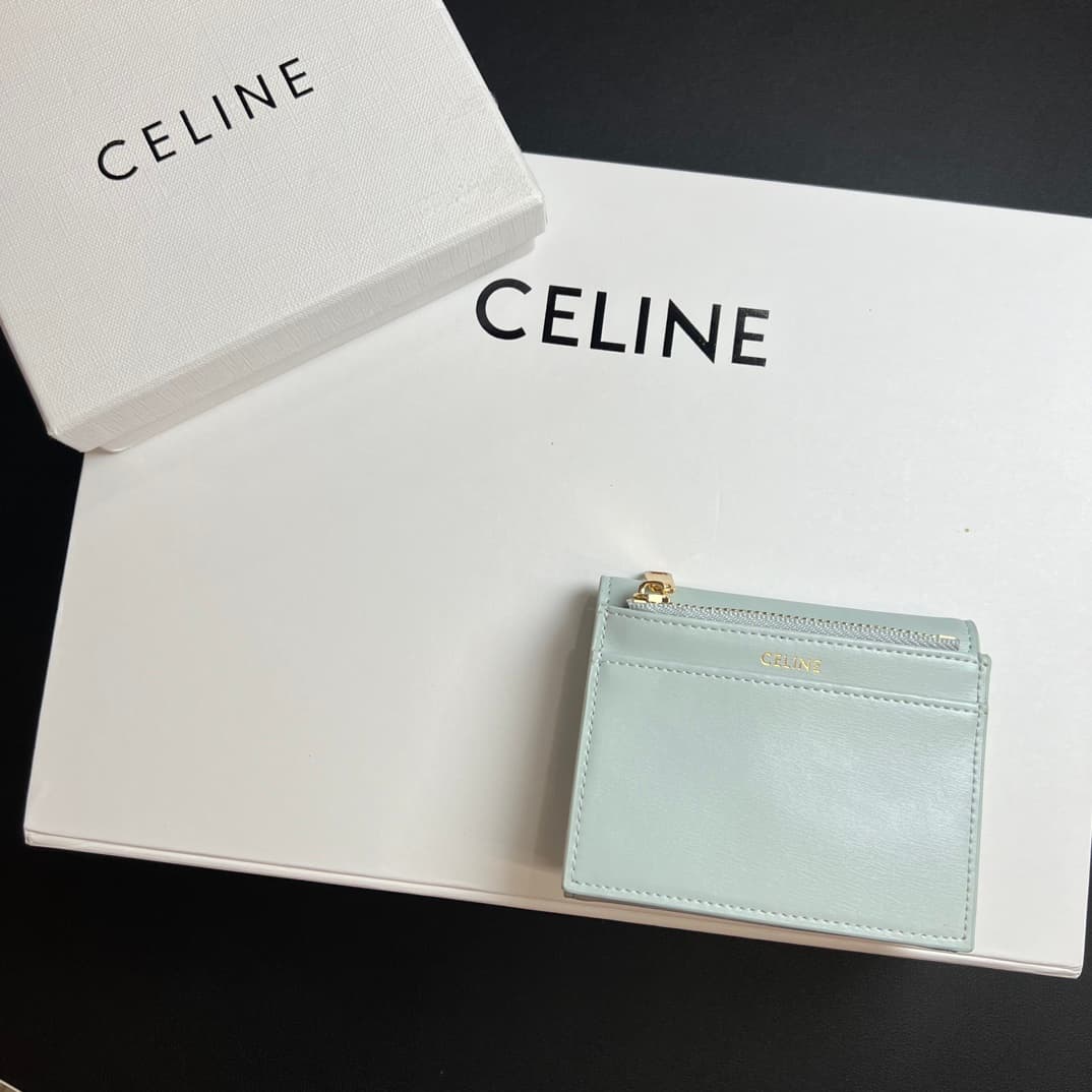 Celine Blue Wallet 10l653DS3