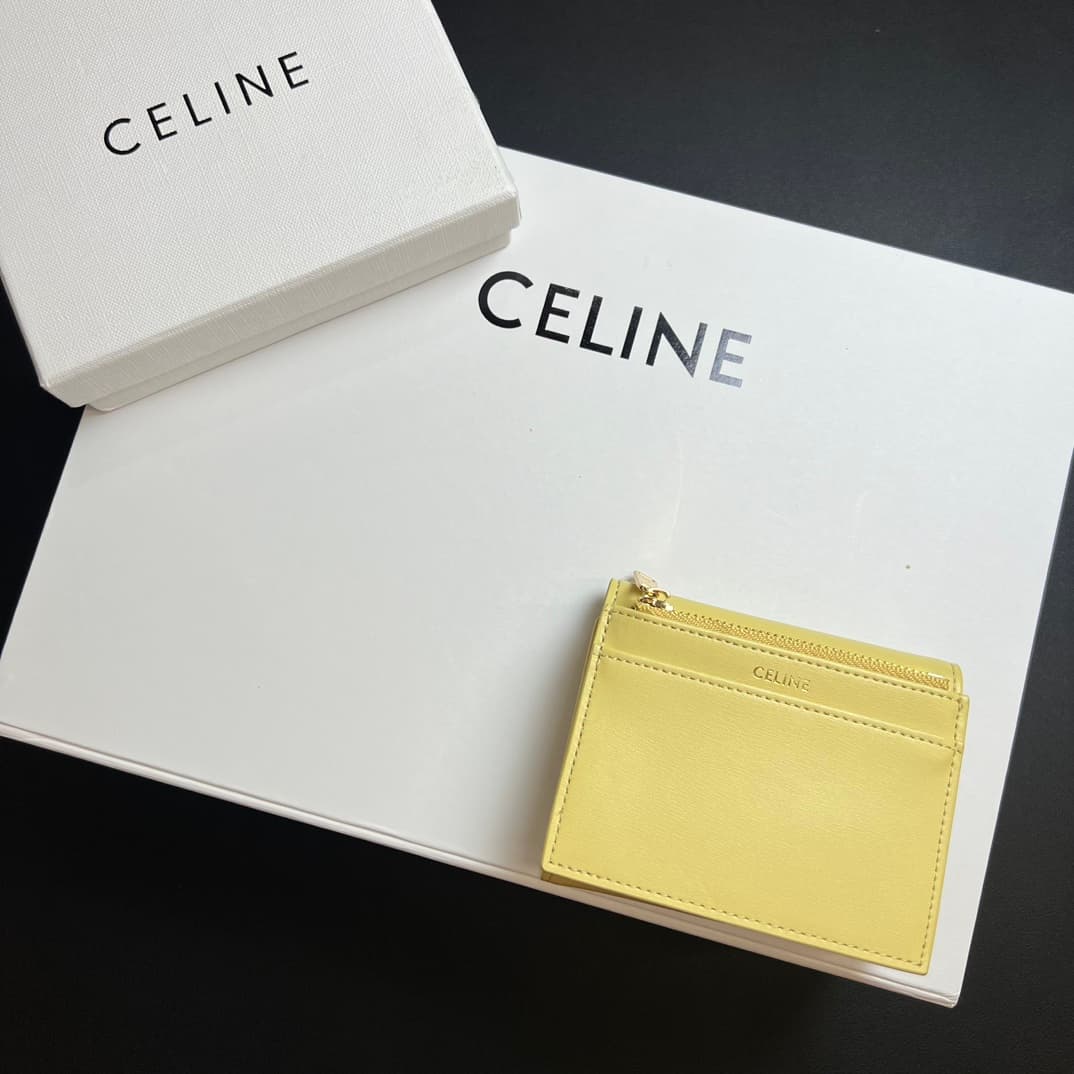 Celine Yellow Wallet 10l653DS3