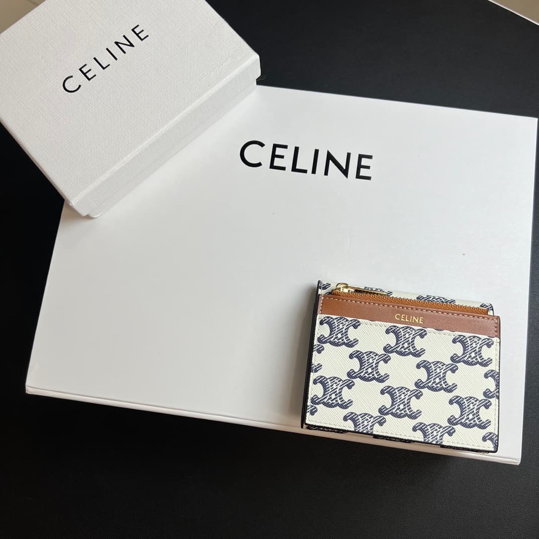 Celine Blue Wallet 10l653DS3