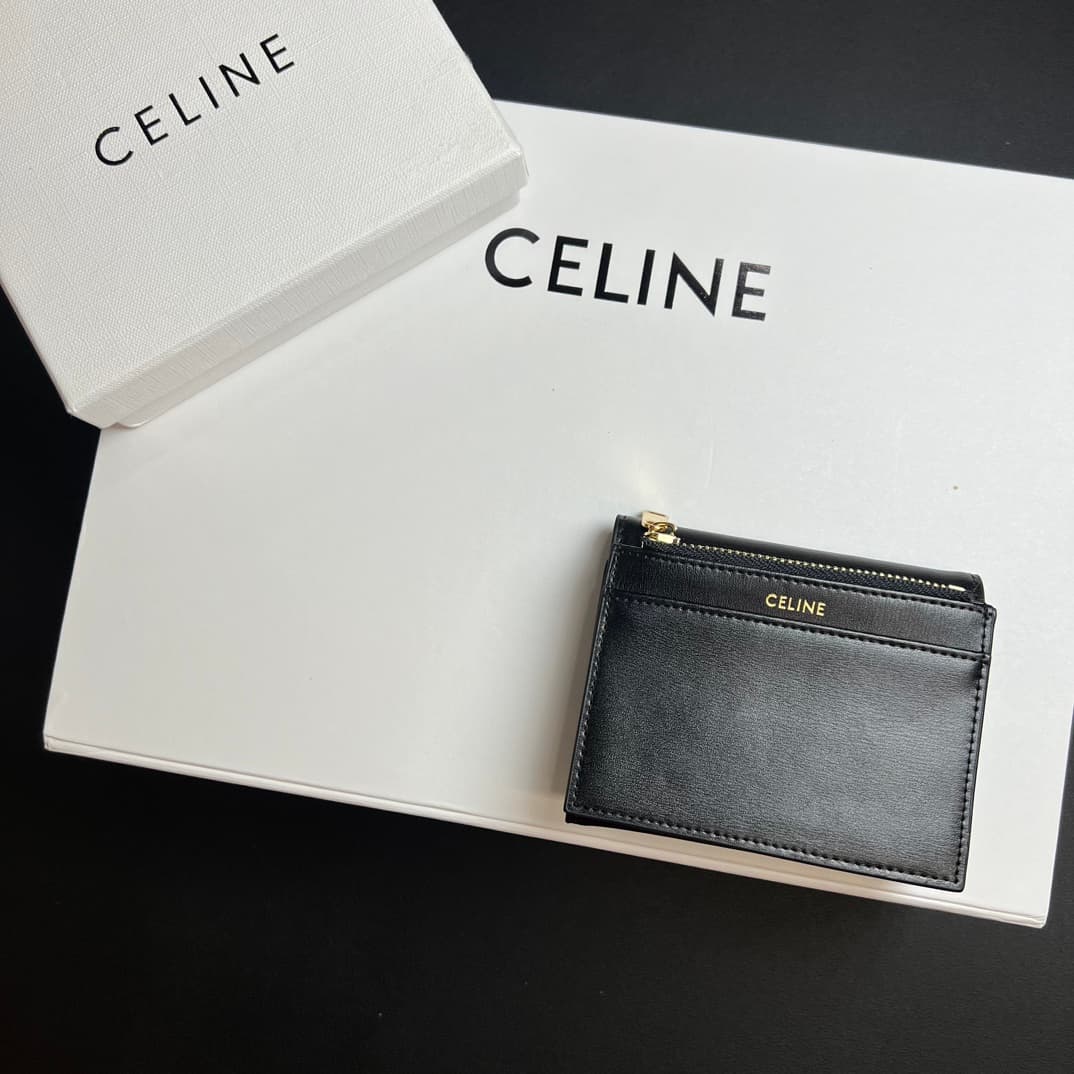 Celine Black Wallet 10l653DS3