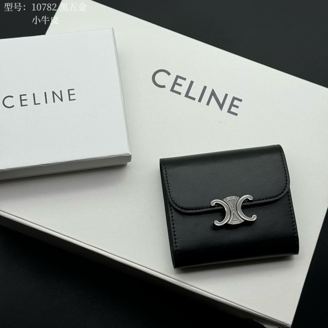 Celine Black Wallet w10