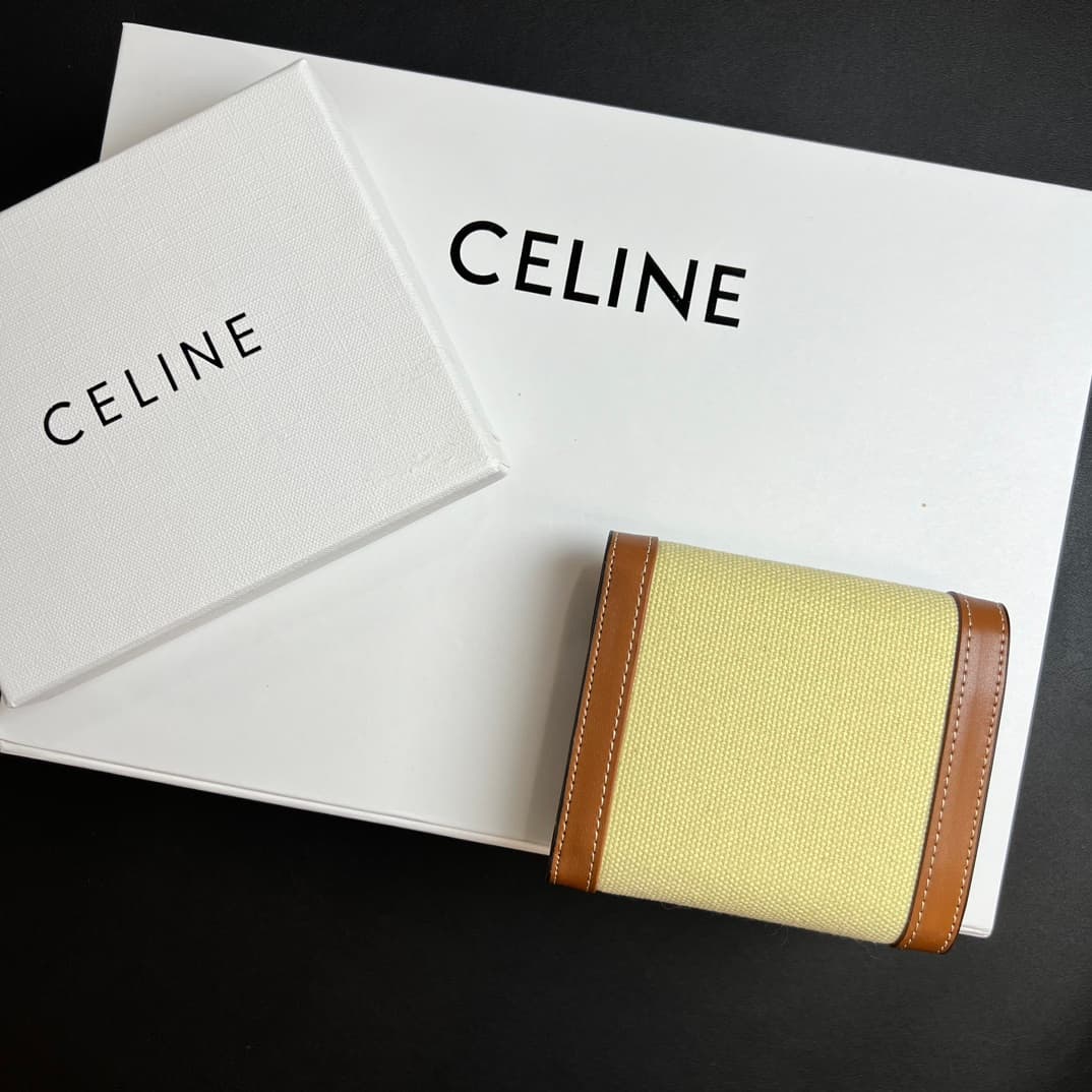Celine White Wallet