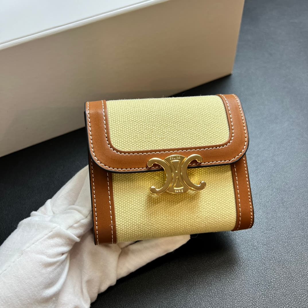 Celine White Wallet