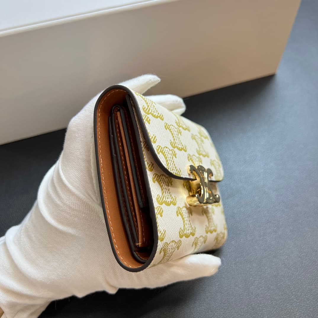 Celine White Wallet