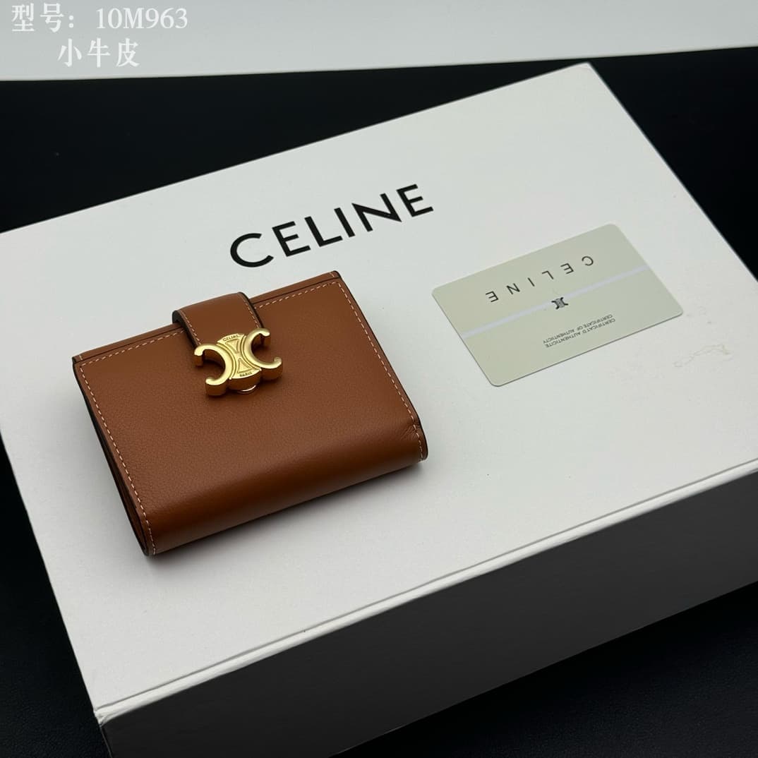 Celine Gold Wallet M963