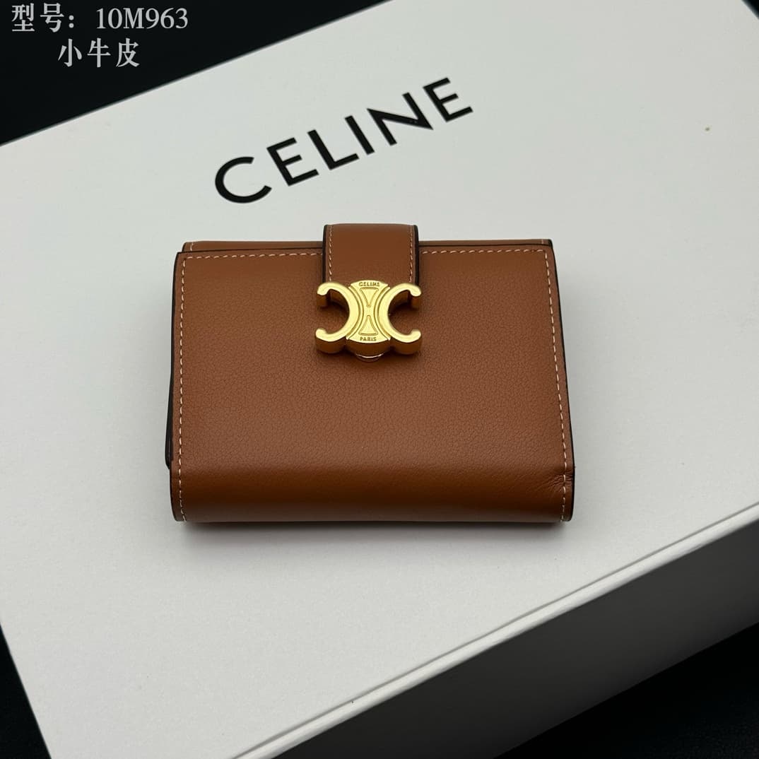 Celine Gold Wallet M963