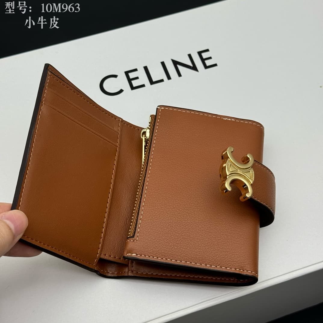 Celine Gold Wallet M963