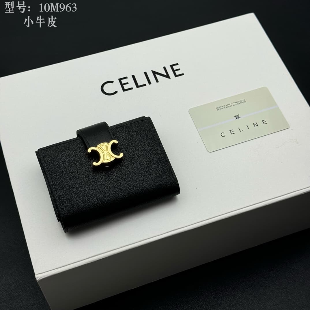 Celine Gold Wallet M963