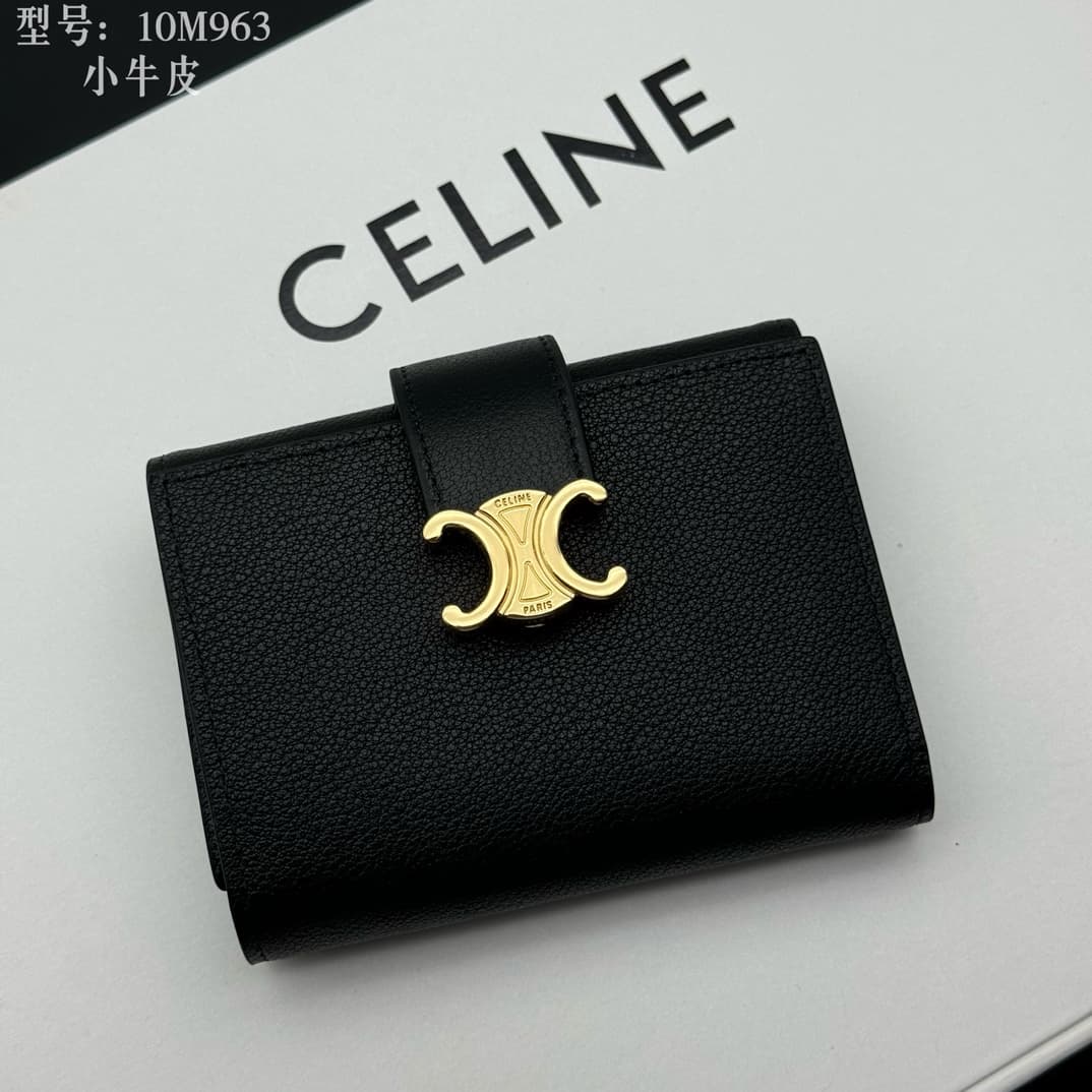 Celine Gold Wallet M963