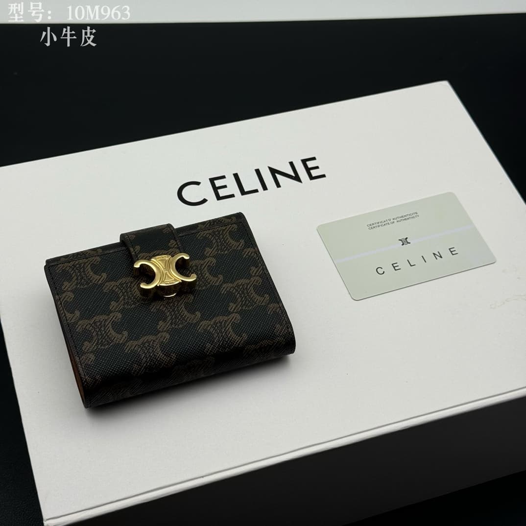 Celine Gold Wallet M963