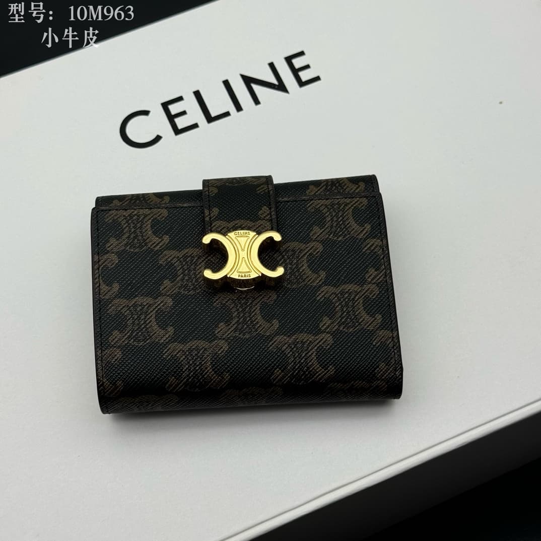 Celine Gold Wallet M963