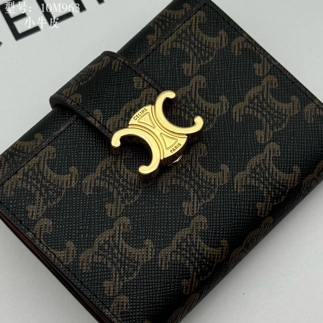 Celine Gold Wallet M963