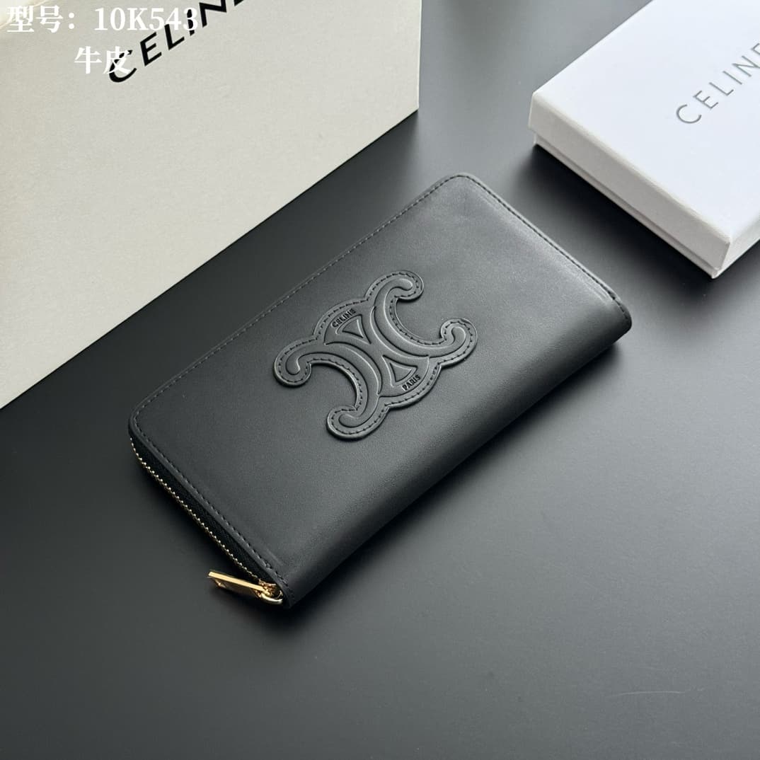 Celine Black Wallet 10K543D