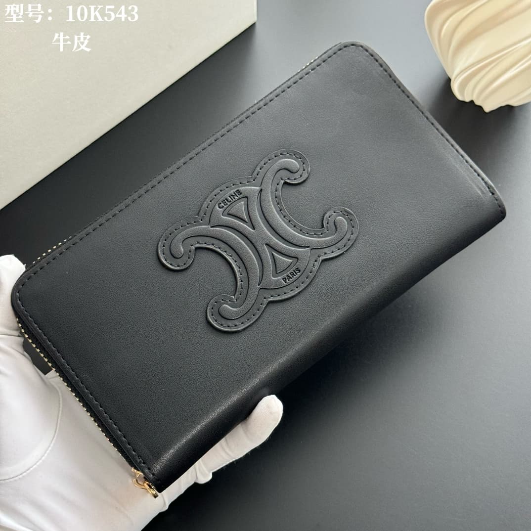 Celine Black Large Wallet 10K543D