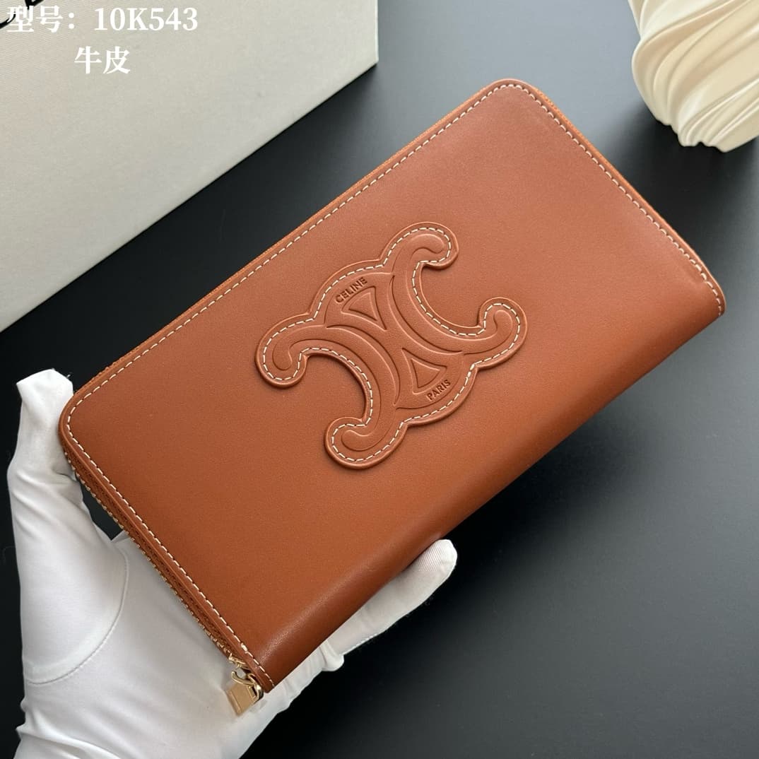 Celine Brown Large Wallet 10K543D