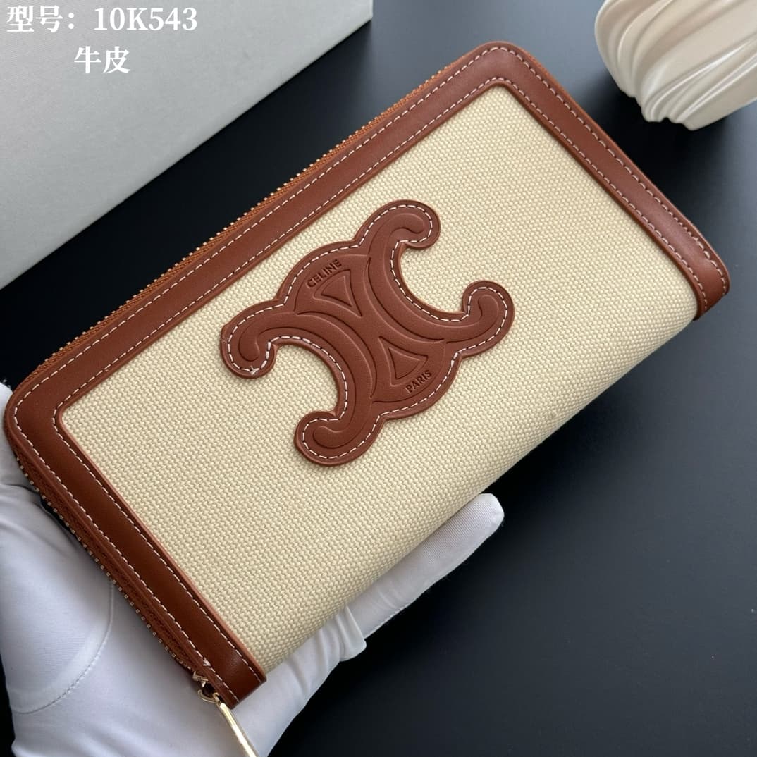 Celine Brown Large Wallet 10K543D
