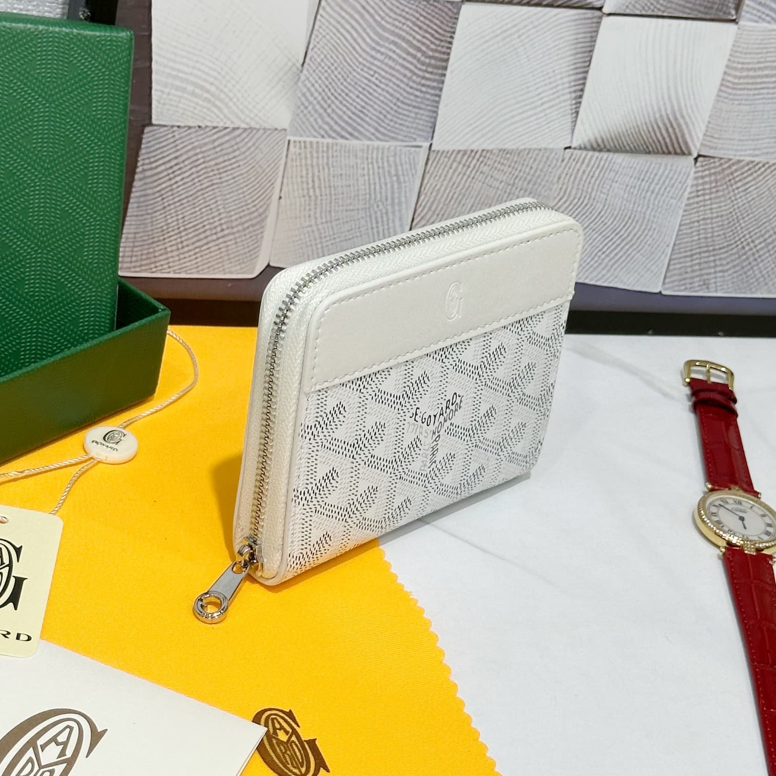 Goyard White Small Wallet 98163