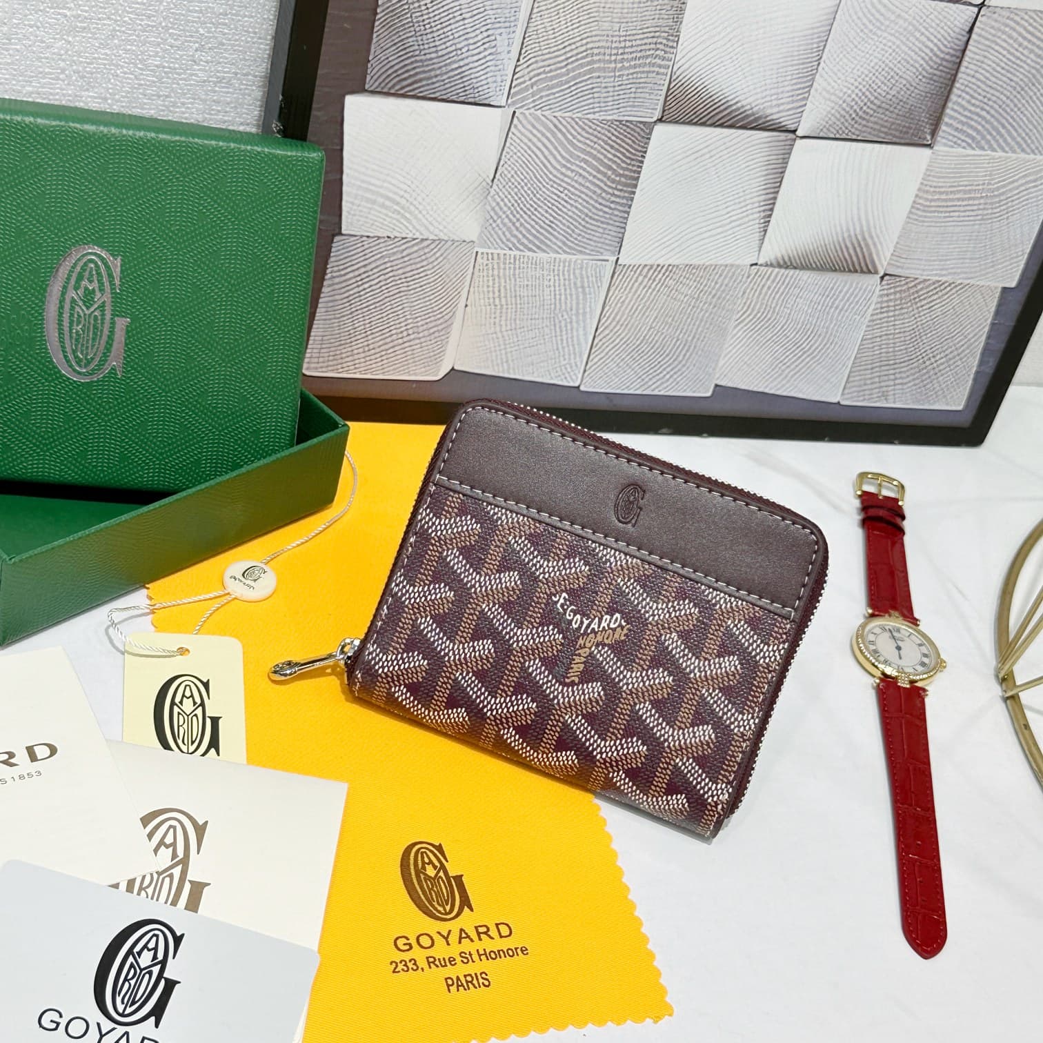Goyard Red Wallet 98163