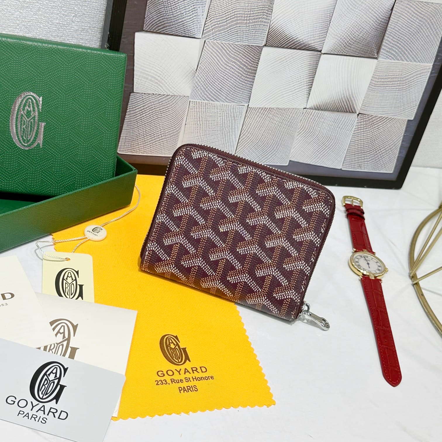 Goyard Red Small Wallet 98163