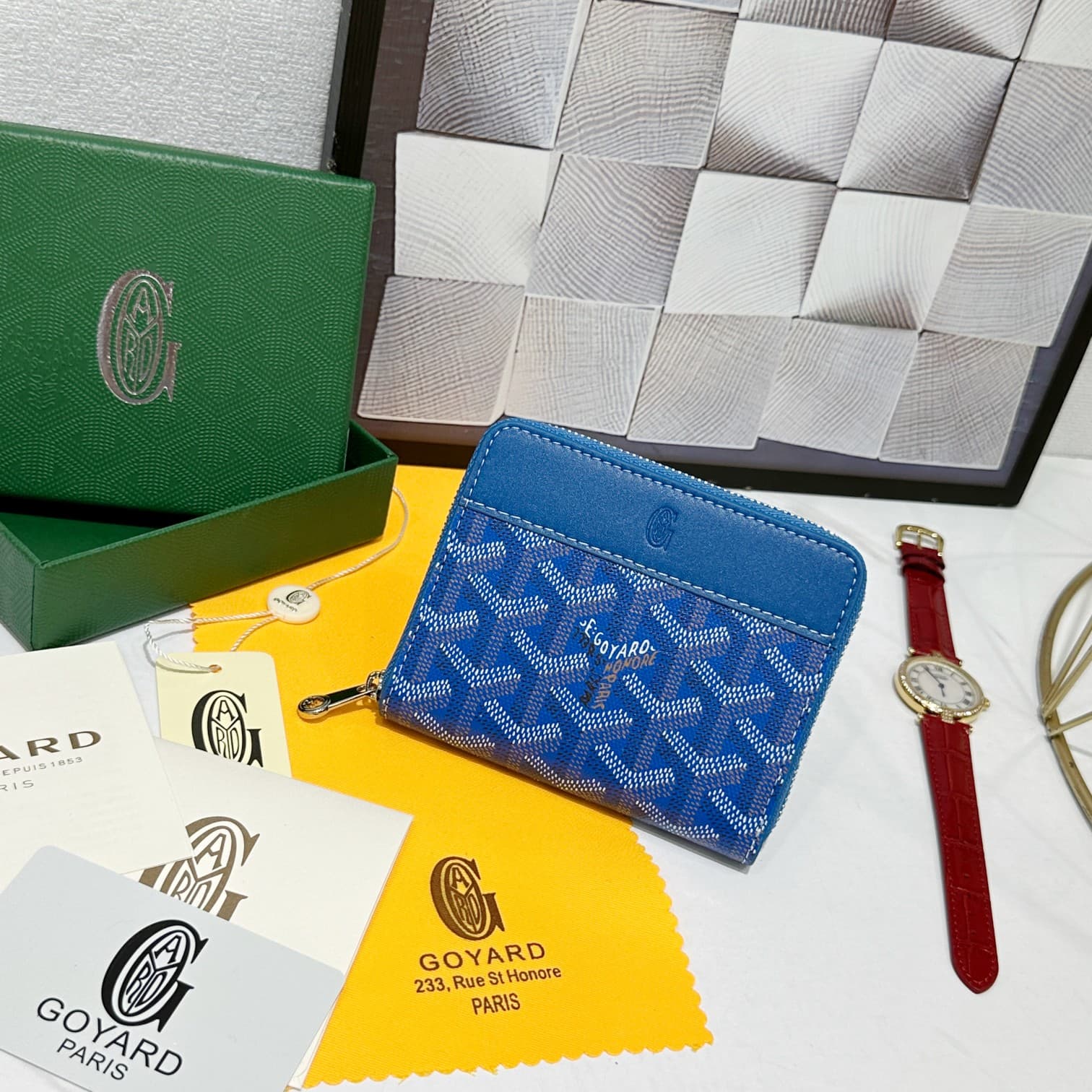 Goyard Blue Wallet 98163