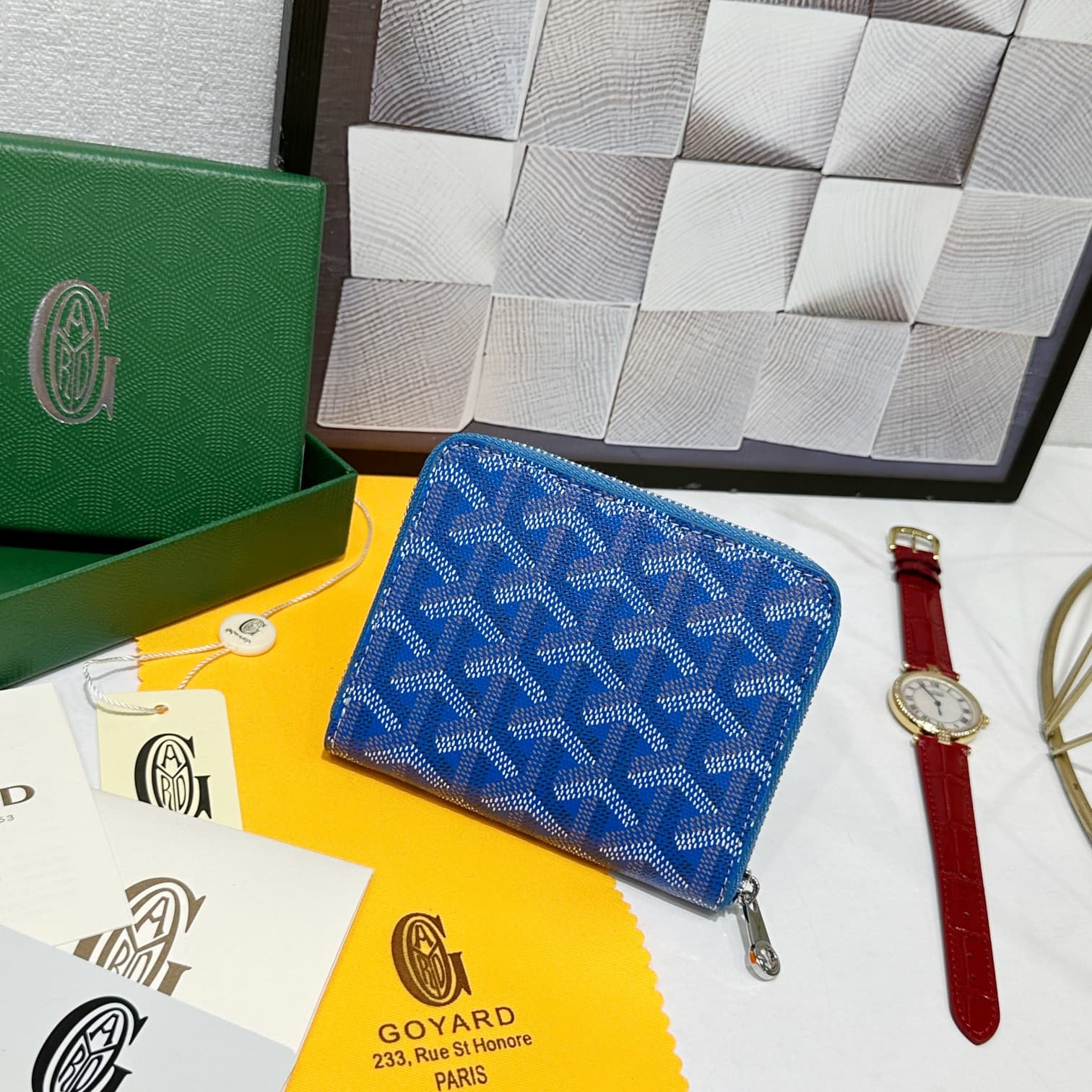 Goyard Blue Small Wallet 98163