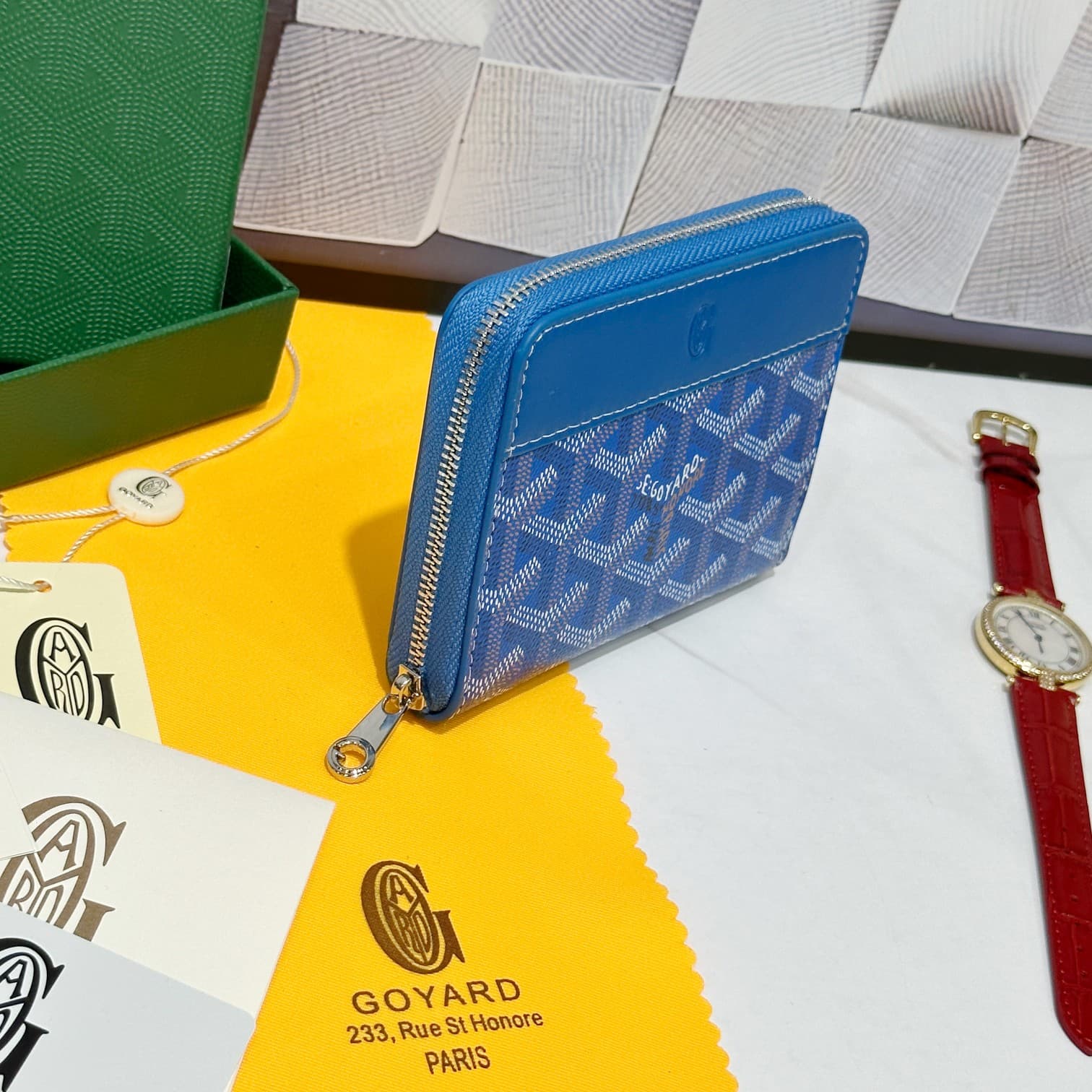 Goyard Blue Small Wallet 98163