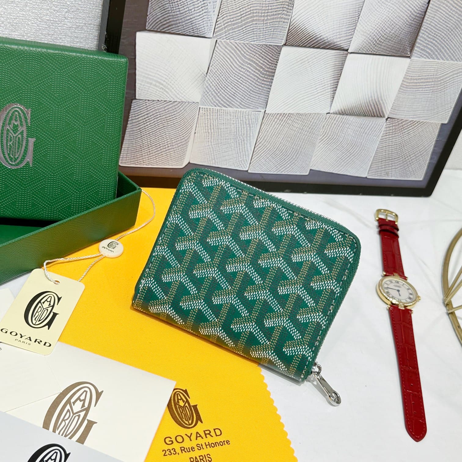 Goyard Green Small Wallet 98163