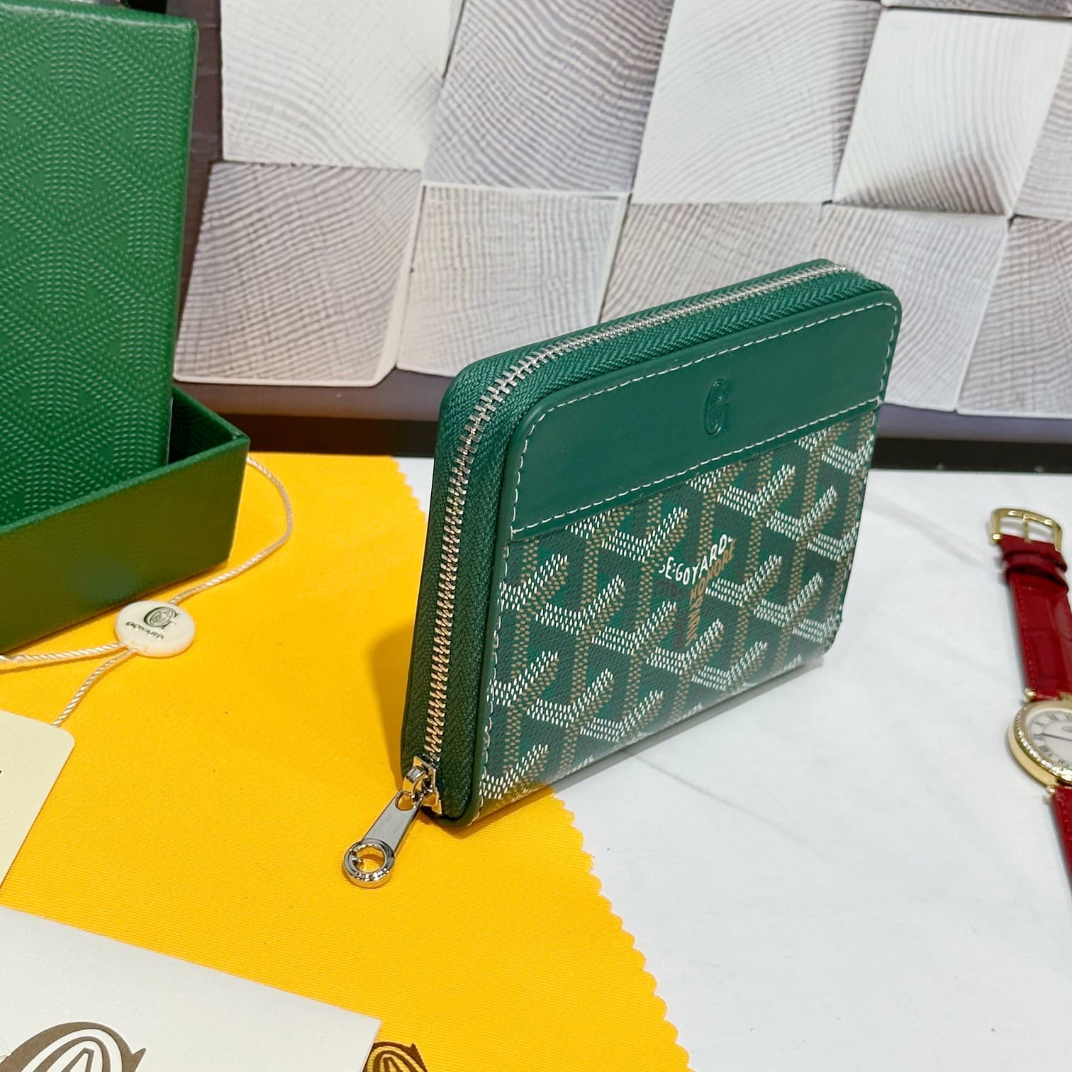Goyard Green Small Wallet 98163