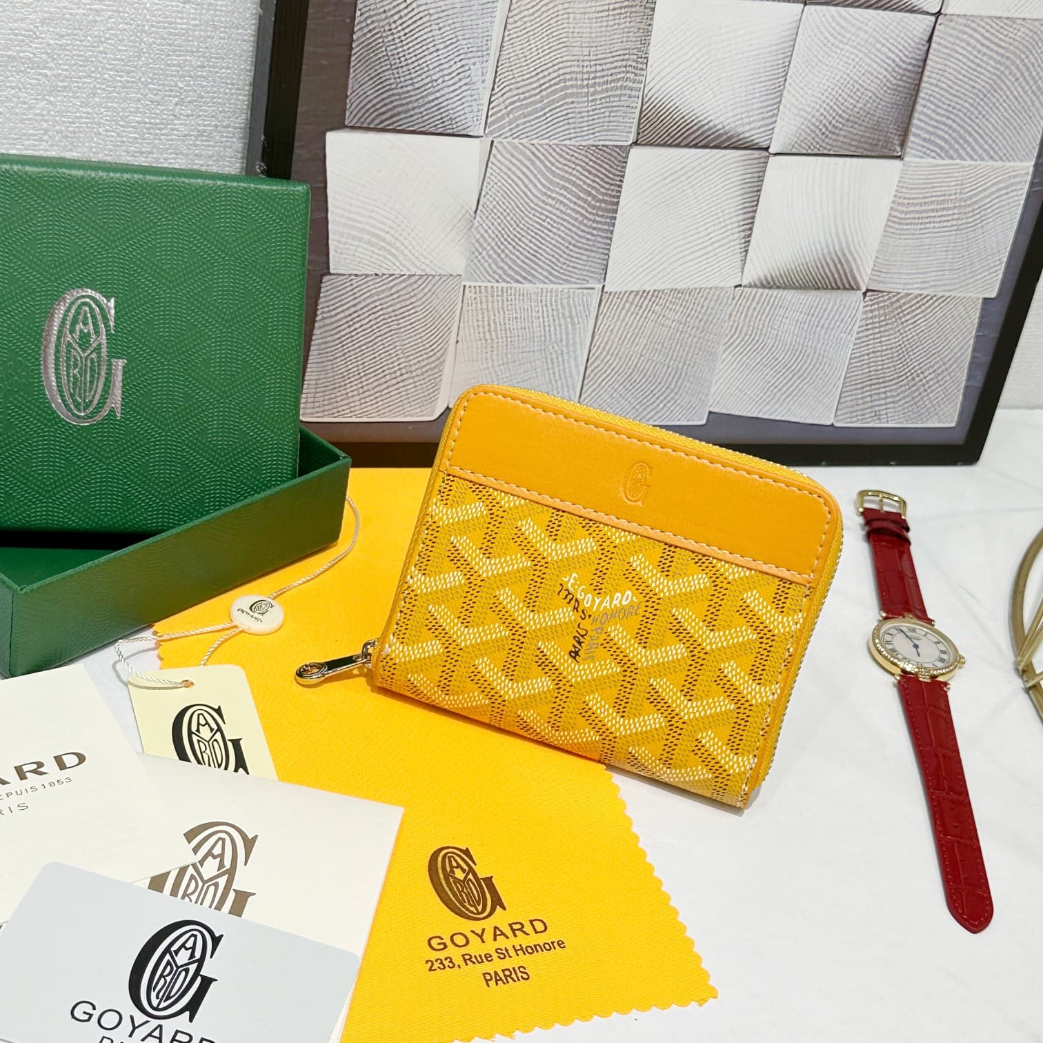 Goyard Yellow Wallet 98163