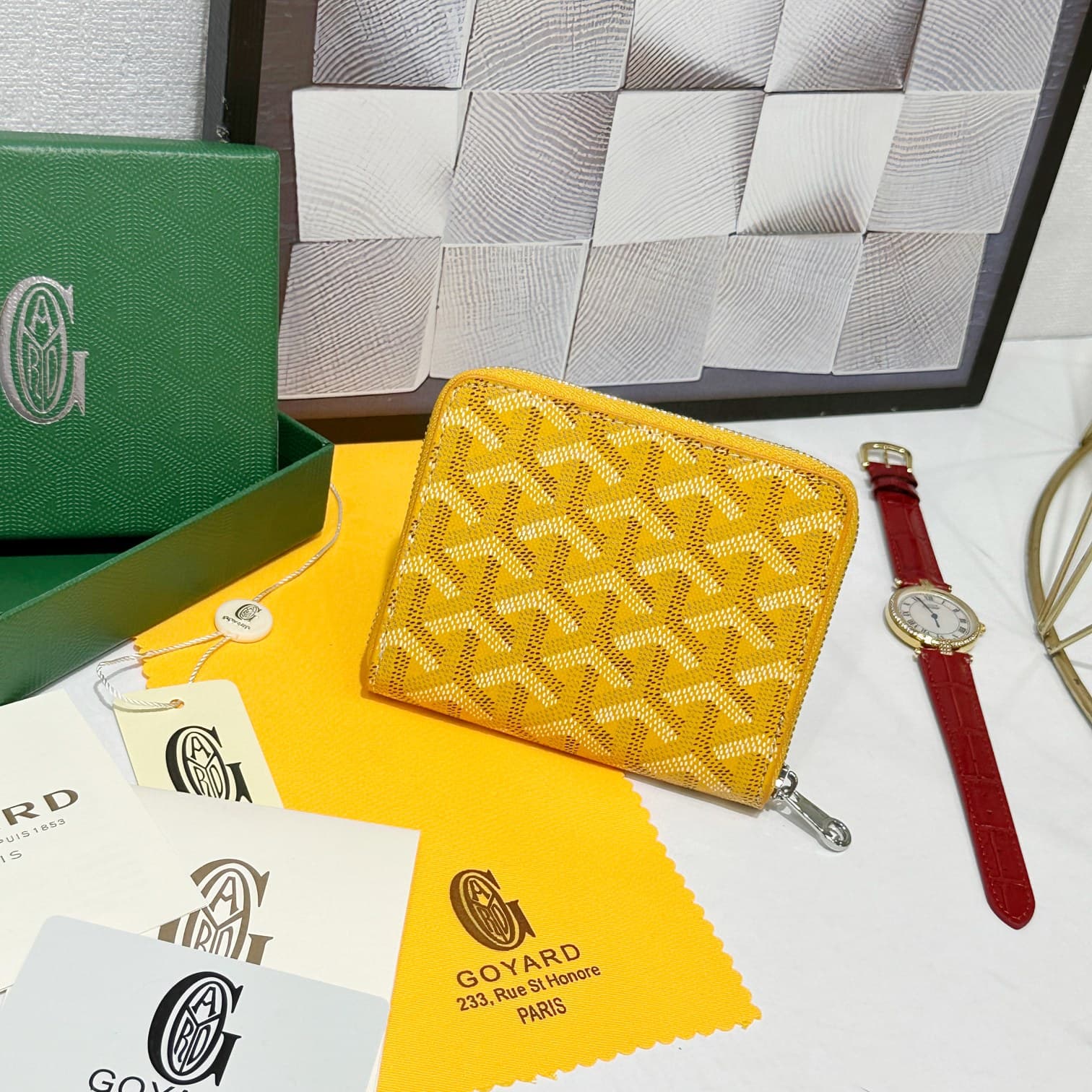 Goyard Yellow Small Wallet 98163