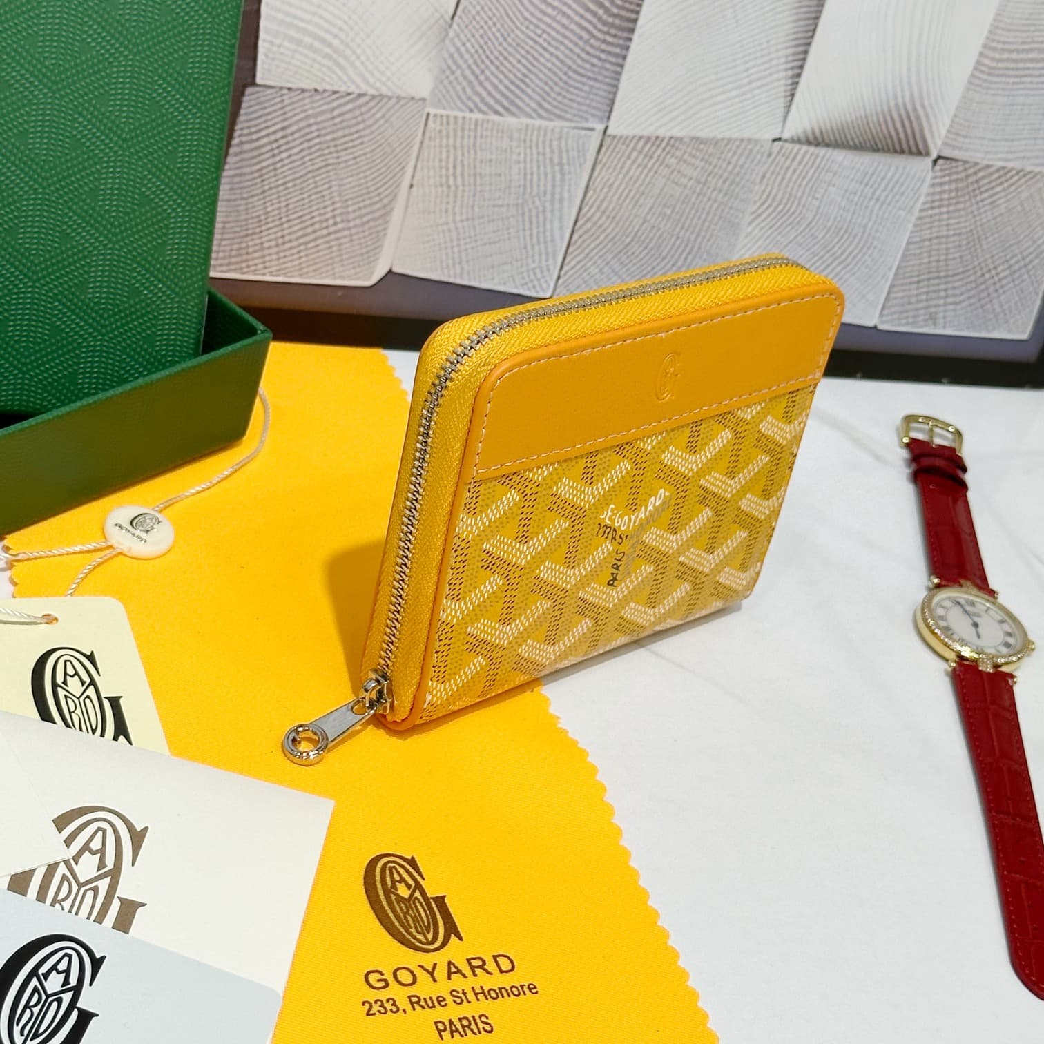 Goyard Yellow Small Wallet 98163