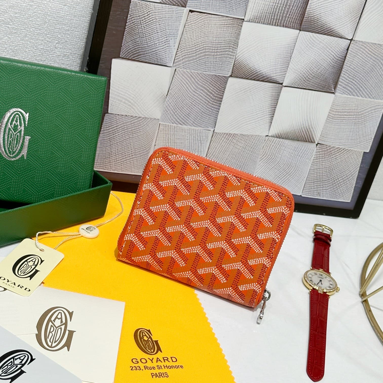 Goyard Orange Small Wallet 98163