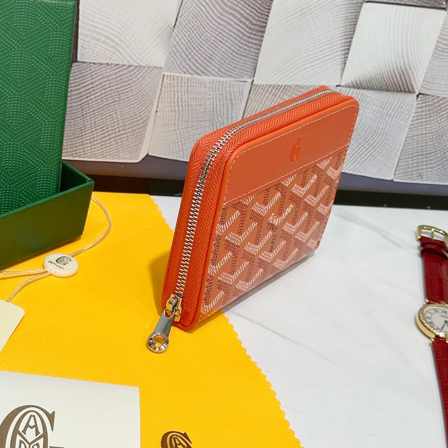 Goyard Orange Small Wallet 98163